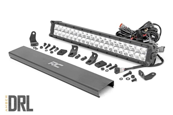 20 Inch Chrome Series Amber DRL LED Light Bar
