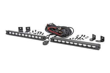 Black Series 4 Inch CREE LED Square Lights Pair
